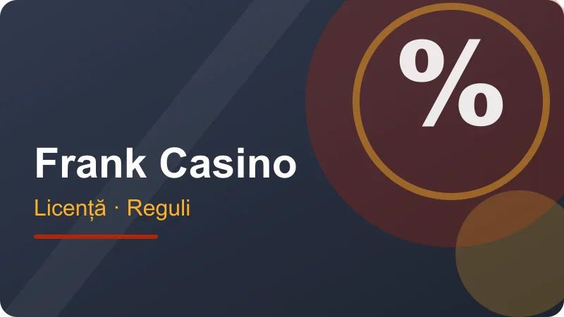 Frank Casino: licența ONJN și cine operează site-ul – ilustrație pentru secțiunea Frank Casino